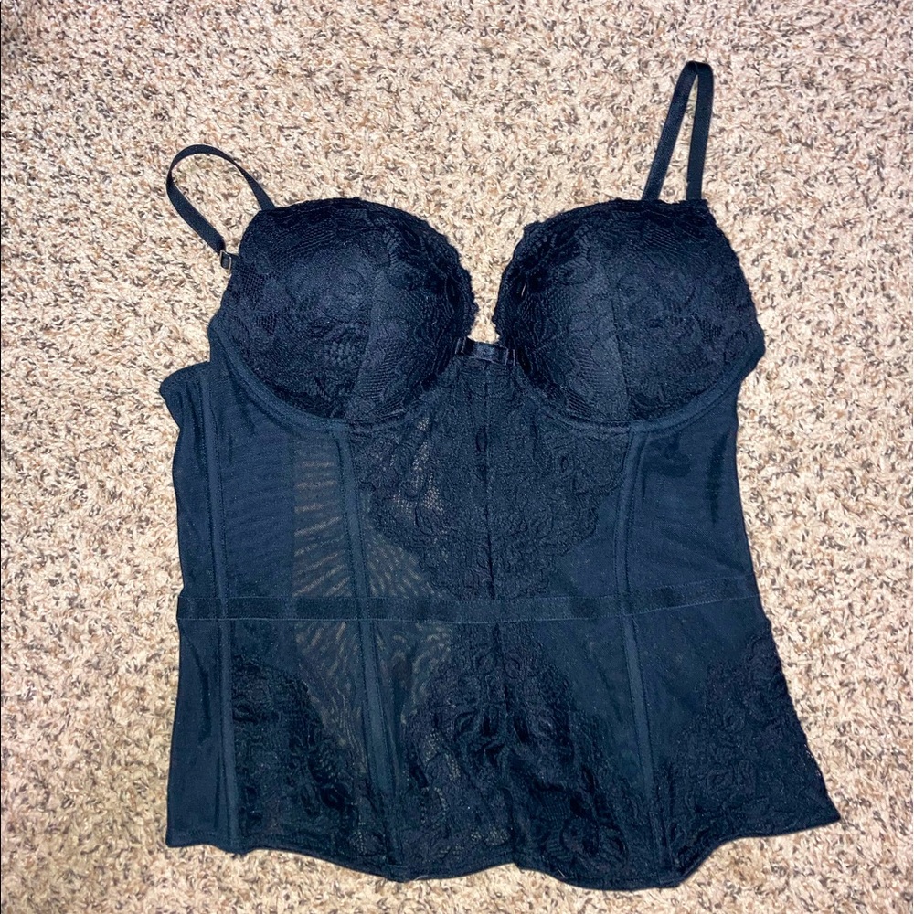 Jessica lace corset black size medium 🔥